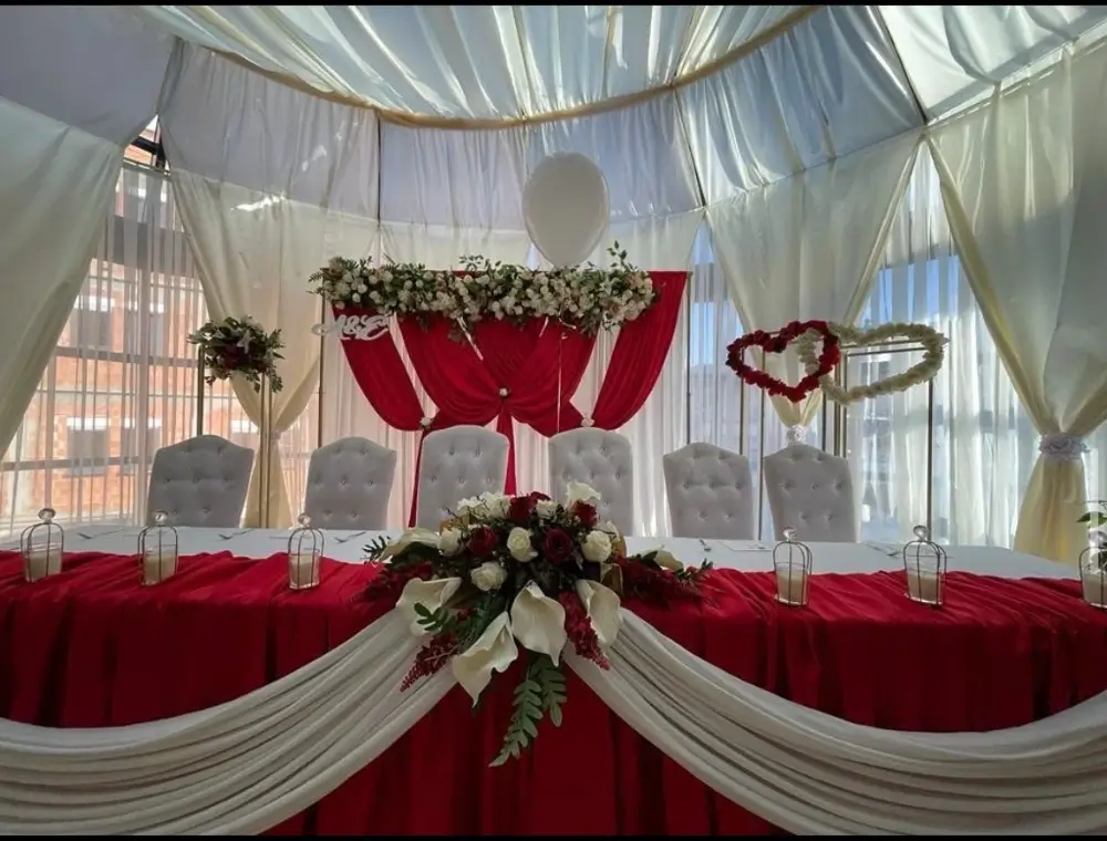 Wedding table decoration example